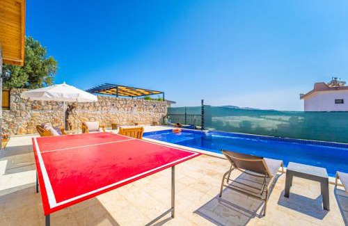 Kas Villa | Villa Yusuf: Eco-Friendly Retreat with Pool & Family Amenities