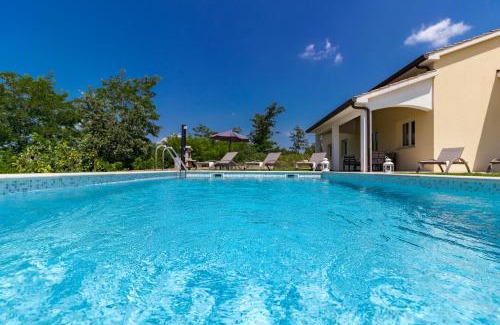 Pazin Villa | Oceanfront Villa Zorica: Pet Friendly with Pool & Views