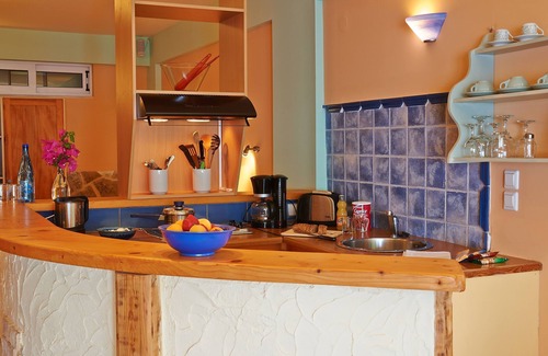 Marathias Apartment | Villas Cavo Marathia: Scenic Studio with Pool & Ocean Views