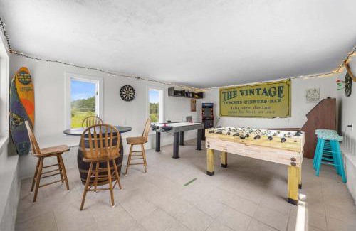 Hammondsport House | Vineyard View Farmhouse Fire Pit Game Room