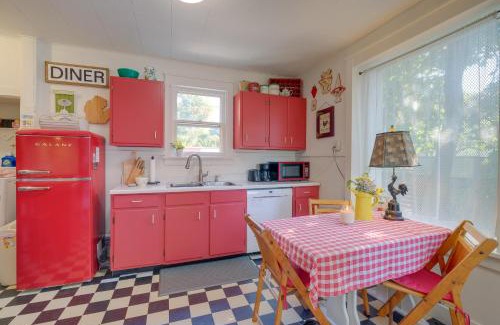 Charlevoix House | Charming Vintage Home with Deck Steps from Round Lake