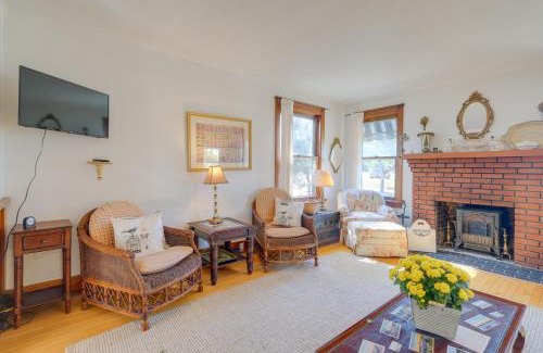 Charlevoix House | Charming Vintage Home with Deck Steps from Round Lake