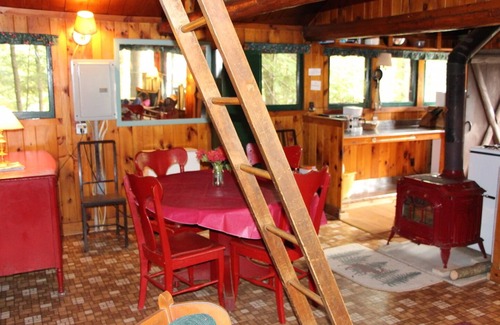 Saranac Lake Cabin | Charming Vintage Adirondack Cabin with Lake View Amenities