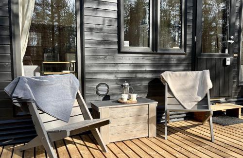 Muonio Ski Chalet | Visit Lapelland - Borealis Village with a Nature View, Fireplace, Sauna, Kitchen