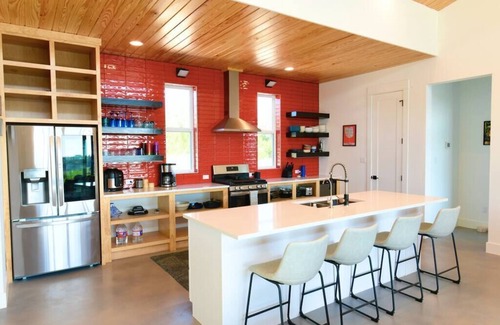 Johnson City House | Vista Azul: Scenic Views, Relaxing Pool & Inviting Spa