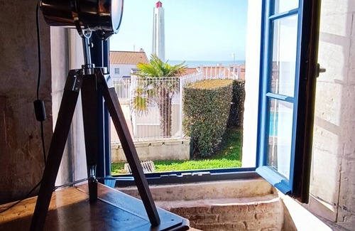 Les Sables d'Olonne Villa | Experience Ocean Views in a Historic Semaphore Hotel