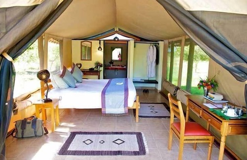 Taveta Cabin | Experience Voyager Ziwani Tented Camp: Guest Rated 9.8!