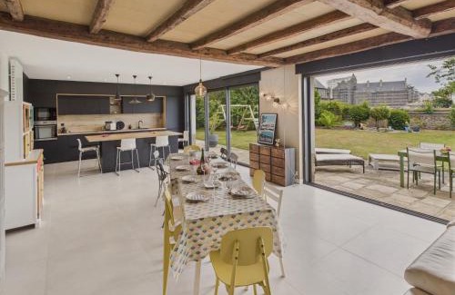 Pont-l'Abbe House | Vue rivière - grande maison et jardin pour 10