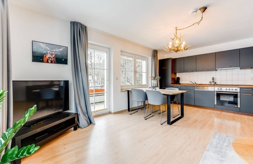 Unterjoch Apartment | VYLD: Hirschberg with Balcony & Pool Access for Relaxation