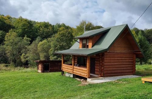 Lviv Oblast House | Guest Rated 10/10: Vysoka Brama Wooden Cottage with Hot Tub