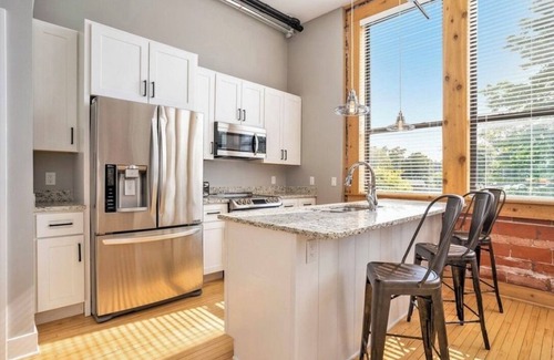 South Haven Condo | WALK EVERYWHERE Bikes included Upscale loft 2:00 PM check-in