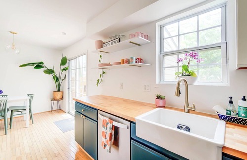 North Beach House | Tranquil Plant-Filled Oasis Steps from Beach Town