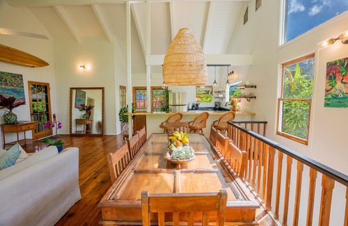 Hanalei House | Explore Oceanfront Haven: Walk to Hanalei Bay & Views