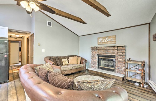 Locust Lake Village Cabin | Idyllic Pocono Cabin with Fire Pit, Steps from the Beach