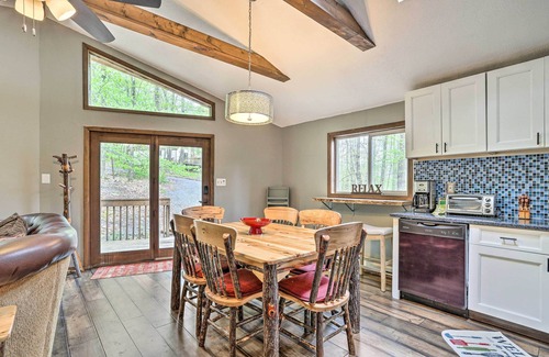 Locust Lake Village Cabin | Idyllic Pocono Cabin with Fire Pit, Steps from the Beach