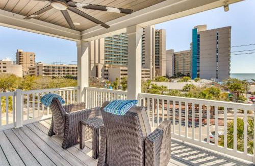 Myrtle Beach House | Beachfront Myrtle Beach House with Hot Tub & Ocean Views