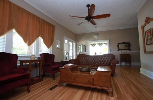 Mount Airy House | Family-Friendly Retreat Steps from Wally's Service Station