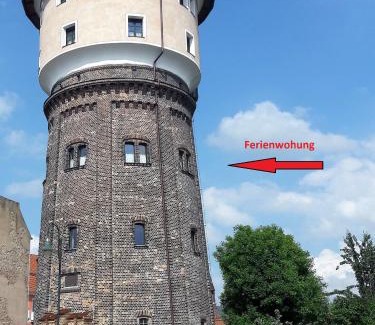 Angermuende Apartment | Family-Friendly Wasserturm Angermünde with Kitchen Access