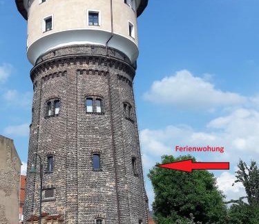 Angermuende Apartment | Family-Friendly Wasserturm Angermünde with Kitchen Access