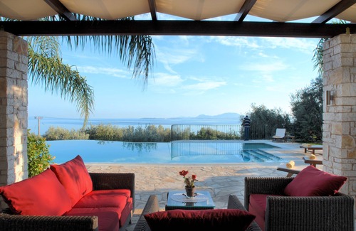 Barbati Villa | Family-Friendly Watchtower House with Oceanfront Views