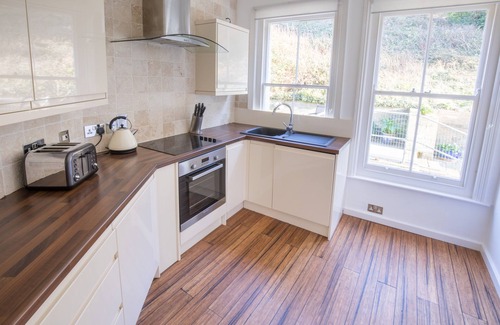 Totland Bay Apartment | Oceanfront Water's Edge Apartment with Scenic Views