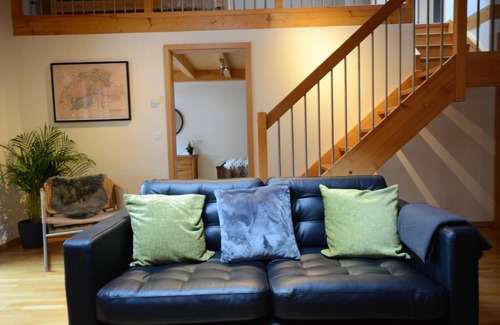 Lauterbrunnen Apartment | Relaxing Waterfall View Penthouse with 10/10 Guest Rating