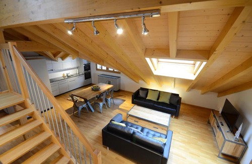 Lauterbrunnen Apartment | Relaxing Waterfall View Penthouse with 10/10 Guest Rating