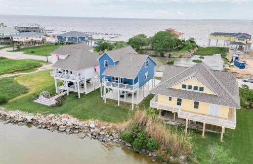 El Lago House | Waterfront 6mins To Kemah Boardwalk Sunset Views