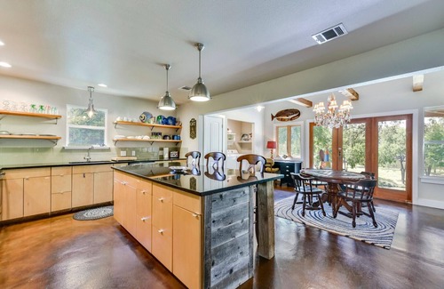 Marble Falls House | Scenic Waterfront Cabin on Lake LBJ with Panoramic Views