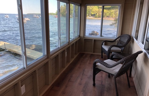 Sebago Cabin | Scenic Waterfront Cabin on Sebago Lake with Spa & Ocean Views