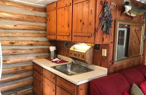 Lac du Flambeau Cabin | Pet-Friendly Lakefront Log Cabin with Beach Access & Views