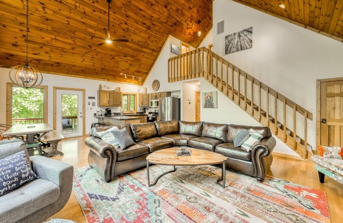 Mineral House | Riverside Retreat: Private Dock, Hot Tub & Scenic Views