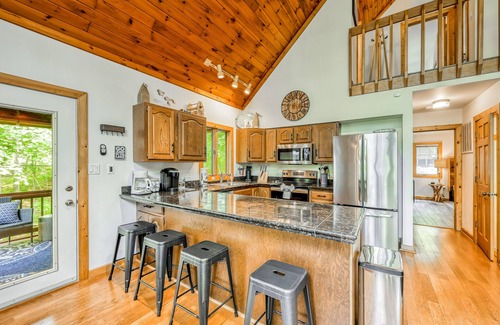 Mineral House | Riverside Retreat: Private Dock, Hot Tub & Scenic Views