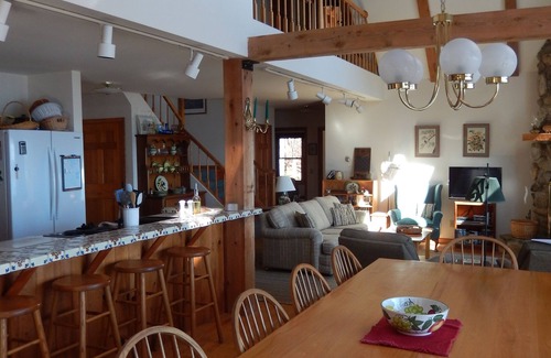 Sebago House | Serene Waterfront Retreat with Private Beach & Scenic Views