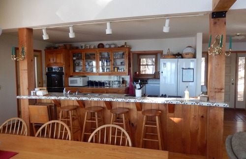 Sebago House | Serene Waterfront Retreat with Private Beach & Scenic Views