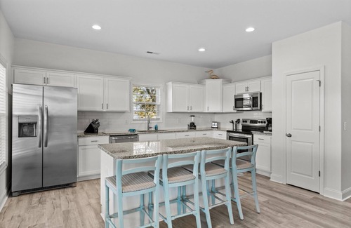 Cedar Point House | Waterfront Escape: 4BR Home with Boat Lift & Pet-Friendly