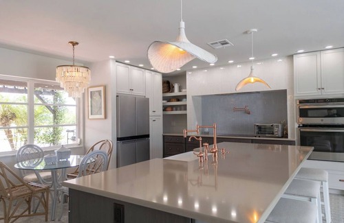 Saint James City House | Waterfront getaway direct Gulf access, open living area two bed and two baths