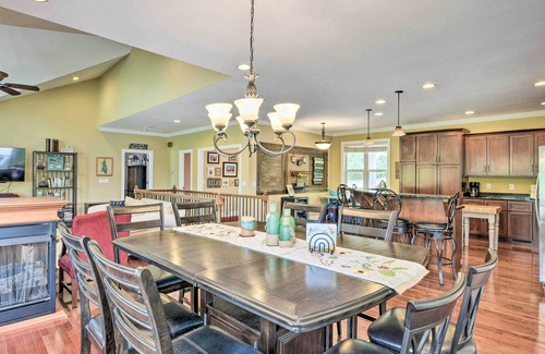 Lake Secession House | Idyllic Waterfront Getaway with Game Room & Fire Pit