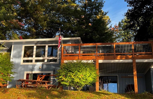 Interlochen House | Waterfront Retreat Near Interlochen with Pool & Breakfast