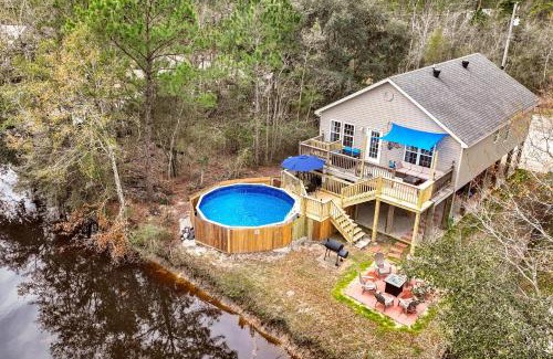 Shoreline Park House | Inviting Waterfront Home with Pool and Hot Tub Retreat