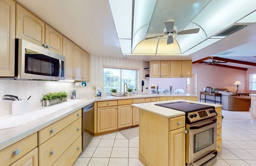 Sorrento Shores House | Waterfront home with pool, dock accessible to Gulf, dog friendly with AC & WD