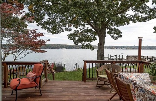 Niantic House | Waterfront Retreat with Private Beach on Niantic River