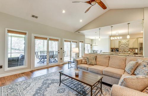 Terrell House | Relaxing Waterfront Lake Norman Retreat with Dock & Spa