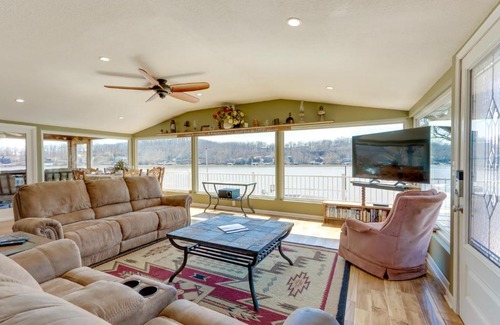 Roach House | Scenic Waterfront Home at Lake of the Ozarks with Dock