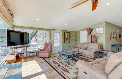 Roach House | Scenic Waterfront Home at Lake of the Ozarks with Dock