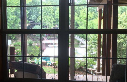 Eucha Cabin | Grand Lake Waterfront Retreat with Boat Dock & Pool Access