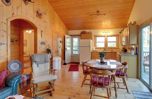Mercer Cabin | Scenic Mercer Cabin with Wraparound Porch & Lake Views