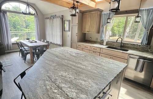 Sebago House | WATERFRONT NEWER HOME WITH A DOCK. 4 BEDROOM 2 BATH.