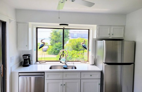 Green Hill House | Waterfront Salt Pond House: Water View & Private Dock