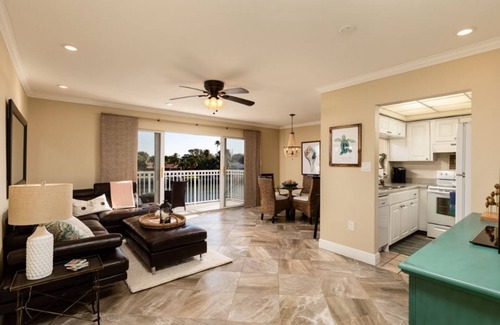 Belle Vista Condo | Waterfront Retreat Steps from the Beach with Great Amenities